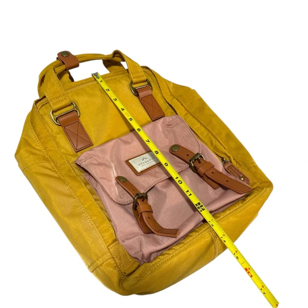 Stylish Yellow and Pink‎ Backpack by Doughnut